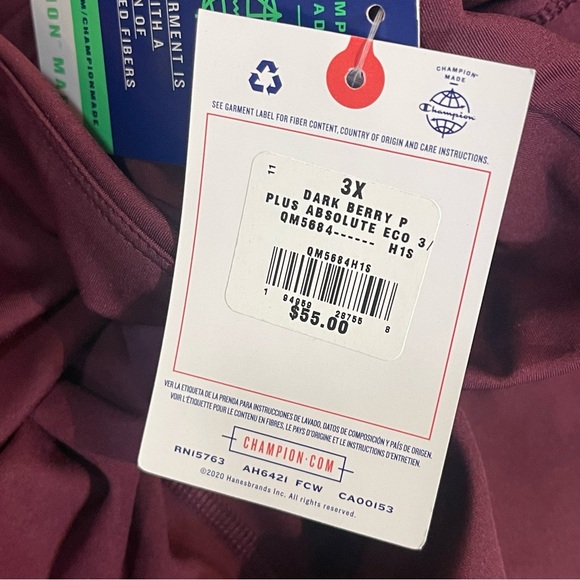 NWT Champion Dark Berry Pocket Compression Leggings - Picture 8 of 10